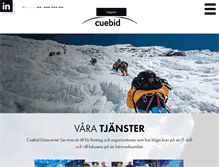 Tablet Screenshot of cuebid.se